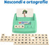 BOHS Italian Literacy Wiz Fun Game - See and Hide Spelling - 60 Flash Cards - Preschool Language Learning Educational Toys...