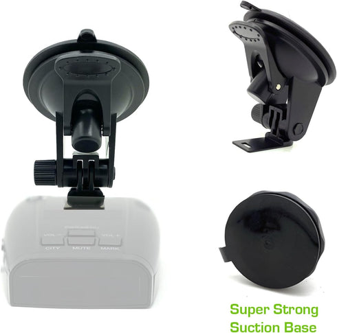 Car Windshield Super Suction Cup Bracket Compatible for UNIDEN R1 R2 R3 R4 R7 R8 R9 DFR3 DFR6 DFR7 DFR8 DFR9 Radar Detector (Only for Uniden Model...