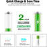 USB AA Lithium ion Rechargeable Battery, 1.5V 2600mWh Rechargeable AA Battery, 1.5 H Fast Charge, 1200 Cycle with Type C Port Cable, Constant Outp...