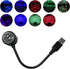 USB Star Night Light Projector, Portable Car Roof Sound Activated Atmosphere Lamp, Adjustable Auto Interior Atmosphere Decorative Light for Vehicl...