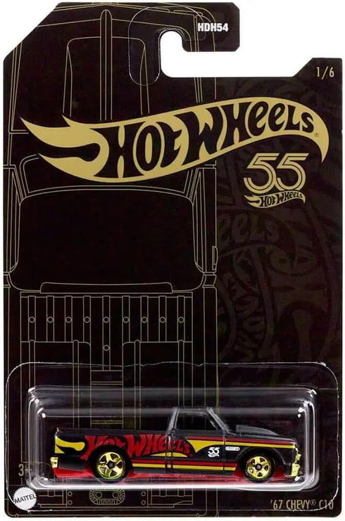 Hot Wheels '67 Chevy C10, Pearl and Chrome 1/6...