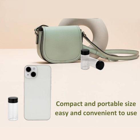 20-Pack 20ml Glass Vials with Screw Caps - Small Vials for Essential Oil, and Specimen Samples - Clear Bottles with Lids...