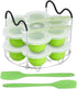 ROTTAY Silicone Egg Bites Molds and Steamer Rack Trivet with Heat Resistant Handles Fit Instant Pot Accessories, 7pcs set for 6qt & 8qt Electric P...