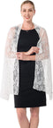 Women’s Lace Shawls and Wraps for Formal Evening Party Dress,Bride Bridesmaid Shawl Veil for wedding...