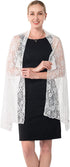 Women’s Lace Shawls and Wraps for Formal Evening Party Dress,Bride Bridesmaid Shawl Veil for wedding...