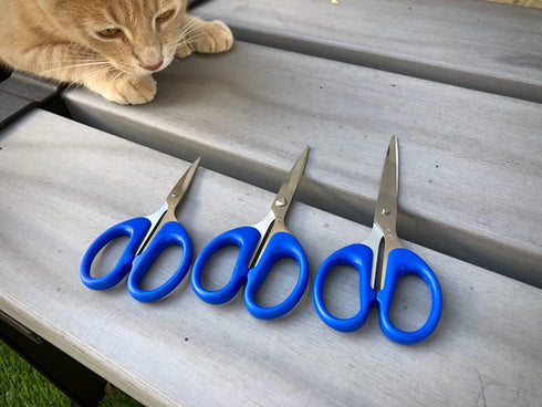 Household Scissors Set of 3, All-Purpose Scissors with Stainless Steel Razor Blades,Suitable for School, Office, Crafting and Family Daily Use, 4....