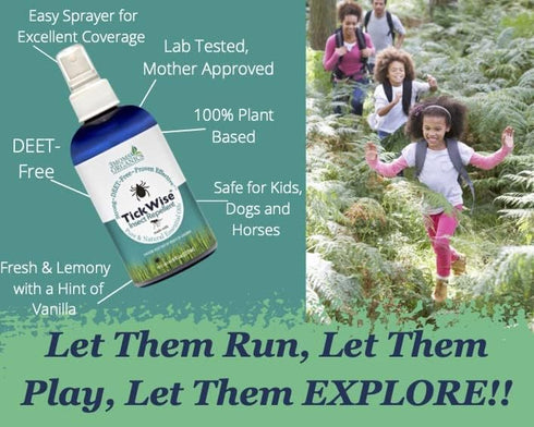 3 Moms Organics, TickWise 2oz Extra Strength Happy Campers 2-Pack - DEET- Free, Tick and Insect Repellent, Plant Based Essential Oils, All Natural...