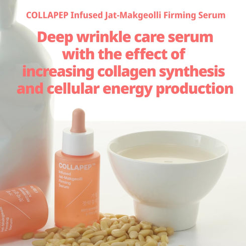 Collapep infused jat-makgeolli firming serum | Anti Wrinkle | Pore and Rough Skin | Korean Skin Care | Soothing Serum | K-beauty...