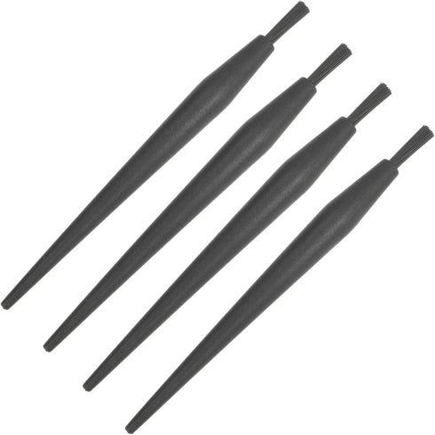 uxcell 4 Pcs Antistatic ESD Brush Portable Plastic Handle Nylon Lab Cleaning Brushes for Electronics Keyboard PCB BGA Repair Soldering, 18x4mm Bri...