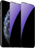 2 Pack Anti-Blue Privacy Tempered Glass Suit for iPhone Xs Max/iPhone 11 Pro Max Anti-Spy Screen Protector Anti-Peeping Film 9H Hardness Anti-scra...
