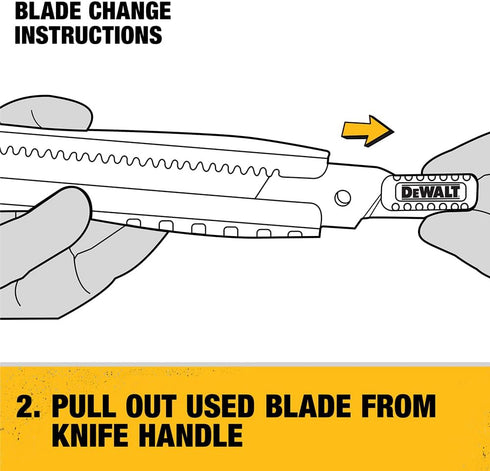 DEWALT Utility Knife, Heavy Duty Cutter with Snap-Off Blade, 18mm (DWHT10038)...