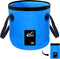 Collapsible Buckets, Camping Water Storage Container 5 Gallon(20L) Portable Folding Bucket Wash Basin for Travelling Camping Hiking Fishing Boatin...