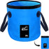 Collapsible Buckets, Camping Water Storage Container 5 Gallon(20L) Portable Folding Bucket Wash Basin for Travelling Camping Hiking Fishing Boatin...