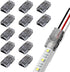 2-Pin LED Connector for 10MM Wide Waterproof Single Color LED Strip Light- Strip to Wire Quick Connection...