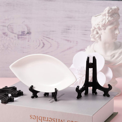 Patelai 48 Pieces Mini Easel Stands Plastic Plate Stand Holder Display Picture Easel for Display Picture Frame Collectibles Desktop Weddings Party...