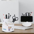 Desk Pencil Pen Holder, 3 Slots 360-Degree Spinning Organizers, Desktop Storage Organizers Stationery Supplies, Cup, Cute Cup Pot for School, Offi...