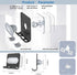 Shower Phone Holder with 2PCS Adhesive Stickers,Wall Mount Phone Stand for Bathroom,Kitchen,Office and More,Compatible with Smartphone(Black-Gray)...