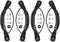 Anndason 4 Pcs Black Kayak Canoe Boat Side Mount Carry Handles/Paddle Park Kayak Handles and Hardwares...