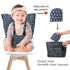 Portable Baby High Chair Safety Seat Harness for Toddler, Baby Travel Essential Easy High Booster Seat Cover for Infant Eating Feeding Camping wit...