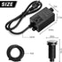 Garbage Disposal Air Switch Kit for SinkTop Waste Disposal with Stainless Steel Brushed Nickel Long Air Button by briidea...