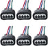 Ignition Coil Female Connector Plug Pigtail Harness 6pcs Compatible with Toyota Lexus Volvo V6...