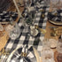 Partisout Buffalo Check Table Runner Checked Table Runner with Tassel Bluffalo Plaid Table Runners Washable Cotton Linen Table Cover Gingham Table...