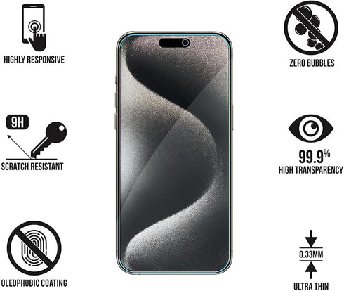 iPhone 15pro max Screen Protector iPhone 15plus Screen Protector 6.7inch. Anti Blue Light Tempered Glass Film for iPhone 15 Pro Max iPhone 15Plus ...