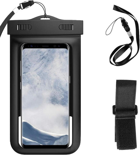 Waterproof Cellphone Dry Bag w/Armband Compatible for Samsung Galaxy S21+ S20+ / Note 20 10 / A11 A31 A51 A71 F41 M11 M21 M31 / OnePlus 8T Nord/No...