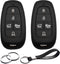 2pcs Compatible with Hyundai Palisade Tucson Santa Cruz Santa Fe Sonata Ioniq Key Fob Cover Case Key Chain Protector Keyless Entry Remote Smart 5 ...