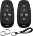2pcs Compatible with Hyundai Palisade Tucson Santa Cruz Santa Fe Sonata Ioniq Key Fob Cover Case Key Chain Protector Keyless Entry Remote Smart 5 ...