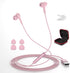 USB Headphone for PC Laptop Magnetic 2.3M Wired Earbuds Computer Headset with Microphone Control Mute Mic Noise Canceling in-Ear Eartips Corded Ea...