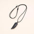 COAI Obsidian Howlite Wolf Tooth Yin Yang Couples Pendant Necklaces...