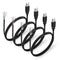4Pcs USB 2.0 Male Plug 4pin Bare Wire USB Power Data Cable DIY Pigtail Cable for USB Equipment Installed or Replacement Repair DIY Cable (USB A ma...