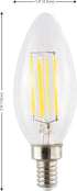 JONATHAN Y BLB-C35A-SET6 Vintage Non-Dimmable LED Edison Glass Bulbs, 4W, Equivalent 40W, E12 Base, 80+ CRI, C35 Warm White 2700K, 420 Lumens for ...