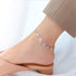 Daisy Flower Anklet for Women Girls Titanium Stainless Steel Little Flower Ankle Bracelet Adjustable Foot Chain 18K Gold Plated Ankle Accessories ...