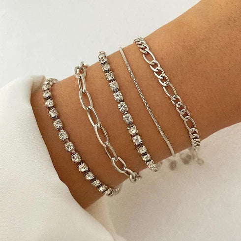 Dainty Gold Chain Bracelets for Women 14K Gold Plated Bracelet Stackable Adjustable Paperclip Chain Bracelets Trendy Layered Cuban Link Bracelets ...