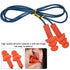 Corded Silicone Noise Reduction Ear Plugs?Metal Detectable Hearing Protection Ear Plugs?Noise Reduction Earplugs...