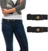 2pcs No Buckle Belt Women?Belt Elastic Comfortable Invisible Belt for Jeans...