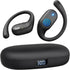 True Open Ear Headphones, Bluetooth Headphones 5.3 Sports with Smart Digital Display, 36H Playtime, IP54 Waterproof, Wireless Earbuds Lightweight ...