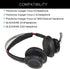Replacement Ear Pads Cushion for Plantronics Voyager Focus 1/2 UC, Plantronics Voyager Focus B825 Headset Ear Covers,Ear Cushions Cover for Poly B...
