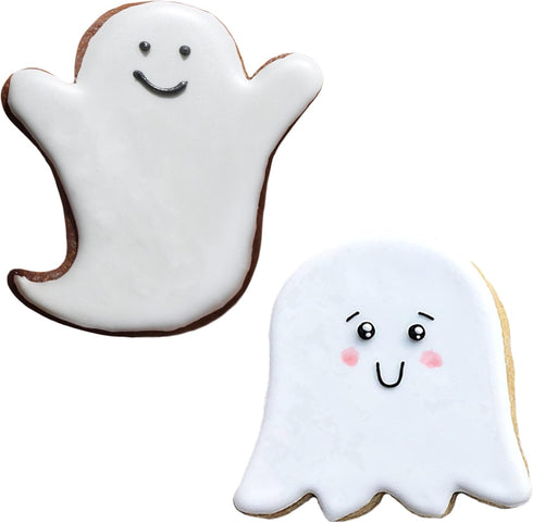 Halloween Ghost Cookie Cutters 2-Pc Set Made in USA by Ann Clark, 3", 3.5"...