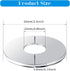 3 Pcs Stainless Steel Wall Split Flange Round Escutcheon Plate Floor and Ceiling Plate Cover Split Flange Plumbing Cover Plates Self Adhesive Spli...
