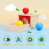 TOY Life Object Permanence Box with Tray and 3 Balls Montesorri Toys 6-12 Months Ball Drop Toy Box Wooden Baby Montessori Toys for Babies 6 to 12 ...