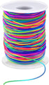 1mm Stretchy Bracelet String, Sturdy Rainbow Elastic String Elastic Cord for Jewelry Making, Necklaces, Beading and Crafts...