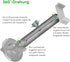 FANAUE Double Socket Arm Compatible with B Size 1" Ball Components for RAM Mounts (Long Arm)...