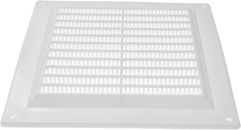 6" x 6" Inch White Air Vent Cover with Built-in Pest Guard Screen, HVAC Vent Duct Cover, Vent Cap Plastic