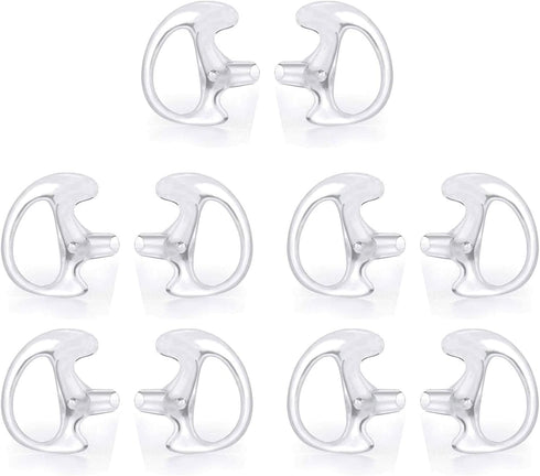 Replacement Earmold Earpiece Earbud Earplug Ear Mold for Walkie Talkie Acoustic Tube Earpiece,Soft Silicone Earmould Replacement Earpiece Insert f...