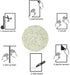 Self-Adhesive Wallpaper Marble Wallpaper Countertops Light Terrazzo Decorative Vinyl Wallpaper Waterproof Peel & Stick Wallpaper for Wall Decal...