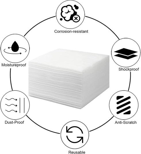 100 Pack Foam Wrap Sheets for Packing Storage Shipping Moving Supplies, Cushion Foam Wrap Packing Foam for Dishes, China, Glass and Furniture (12”...