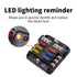 Fuse Block, 12-24V Marine Fuse Block Waterproof Boat Fuse Panel with LED Warning Indicator Damp-Proof Cover - 6 Circuits with Negative Bus 12V Fus...